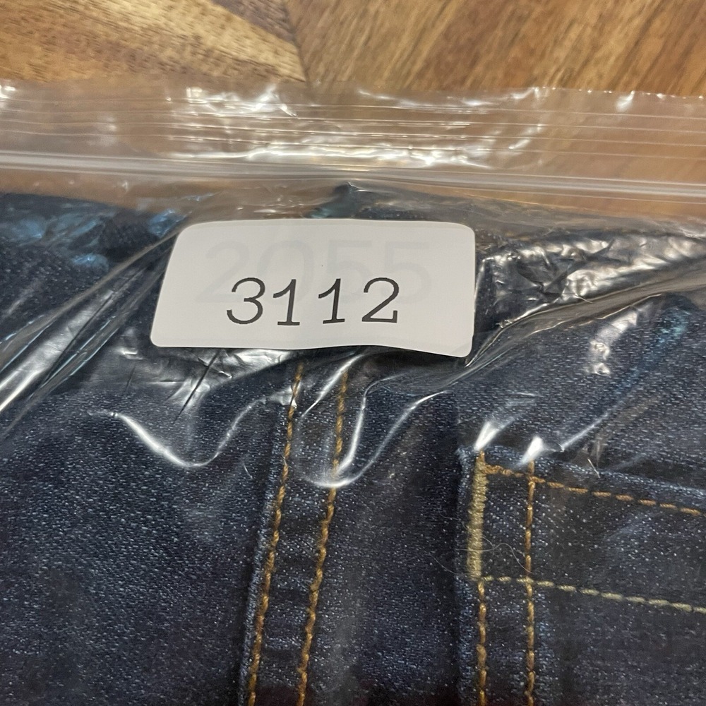 Levis 505 Jeans Straight Leg Dark Blue Stretch Denim Trousers Womens SZ 31x33 - Picture 11 of 11
